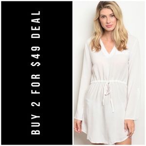 ☀️WHITE COVERUP DRESS